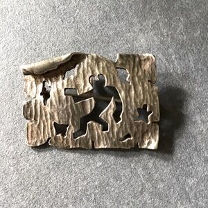 Sterling Silver Abstract Pendant or Brooch